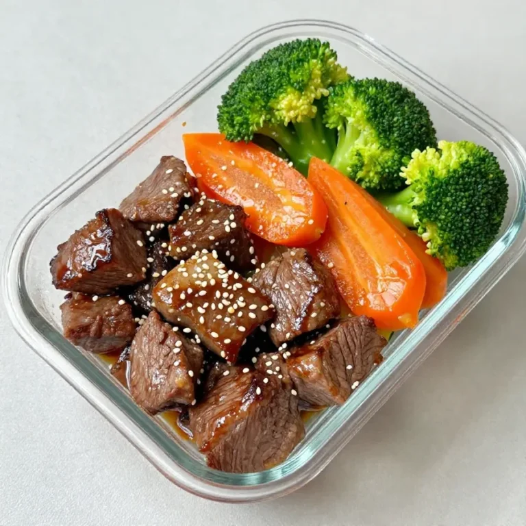 A colorful beef stir fry with vibrant vegetables served in a white bowl.